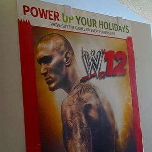 2011 large in store Game Stop Randy Orton promo poster